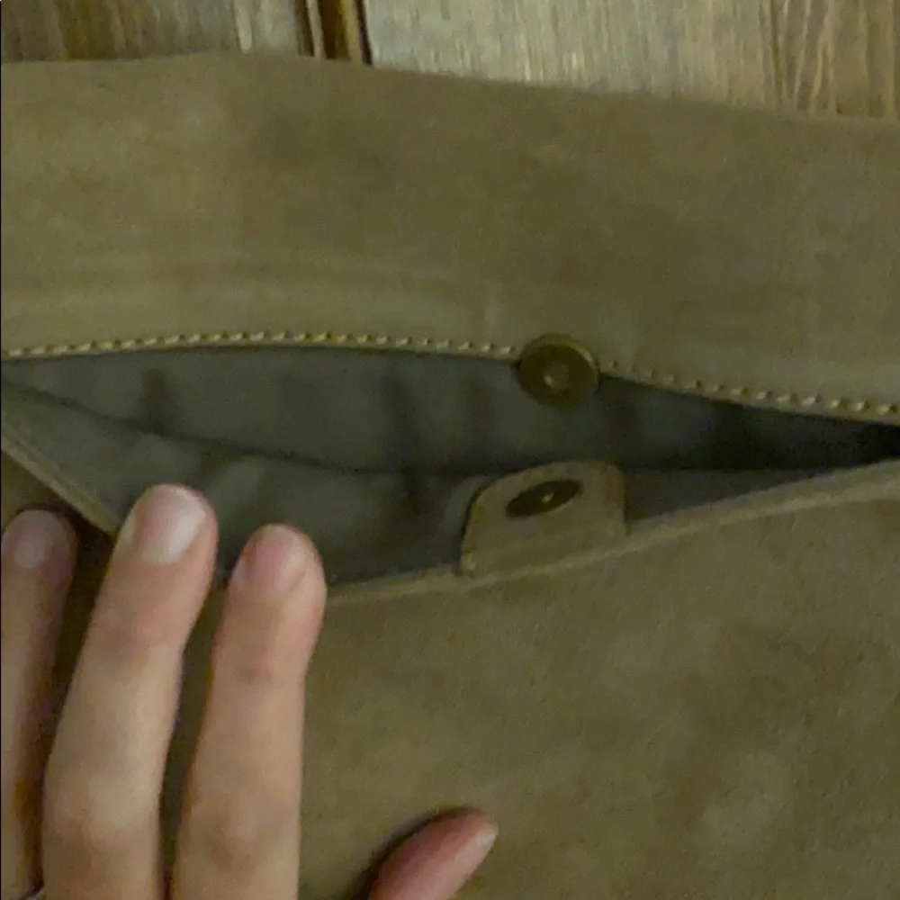 J. Crew Tan Suede Clutch - Picture 5 of 6